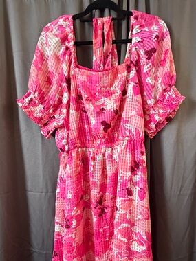 Lane Bryant Hot Pink Floral Sundress